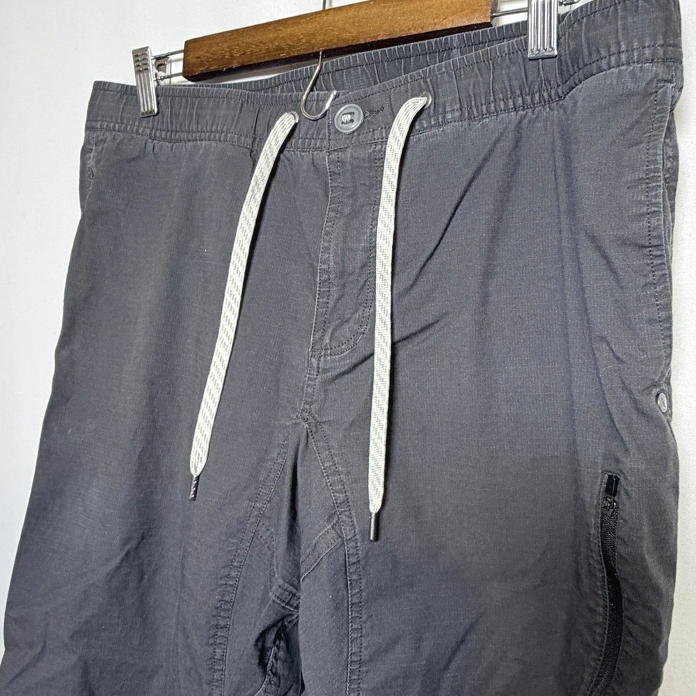 Vuori Ripstop Climber Pant Charcoal Gray XL V412 Organic Cotton Stretch Mens